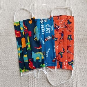 3 Kid friendly Handmade washable masks